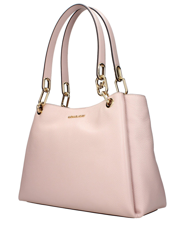 Pink Leather Shoulder Bag