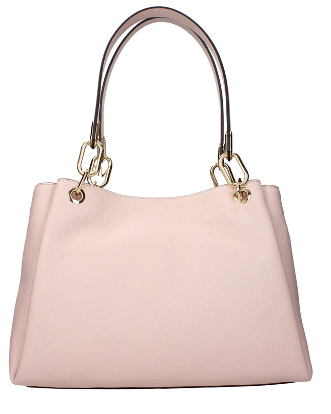 Pink Leather Shoulder Bag