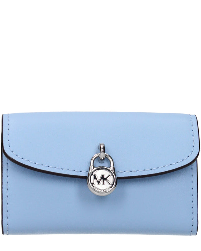 Light Blue Leather Wallet