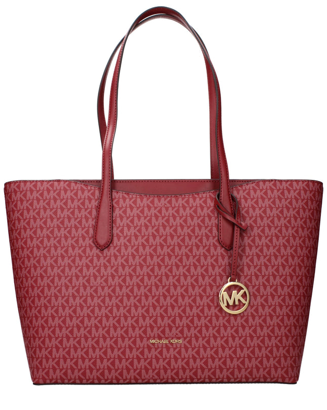 Red Fabric Shoulder Bag