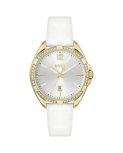 White Stainless Steel Dress Watch