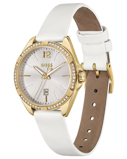 White Stainless Steel Dress Watch