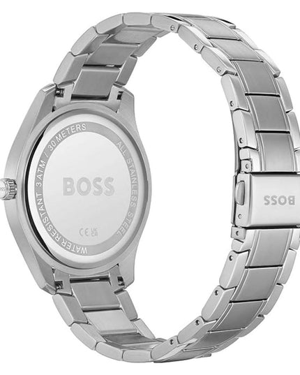 Gray Stainless Steel Dress Watch