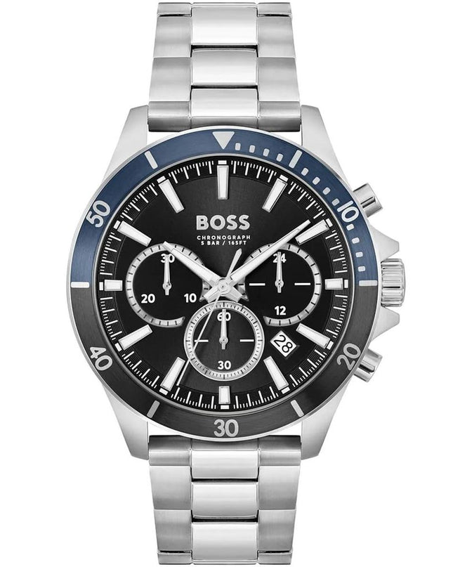 Gray Stainless Steel Dress Watch