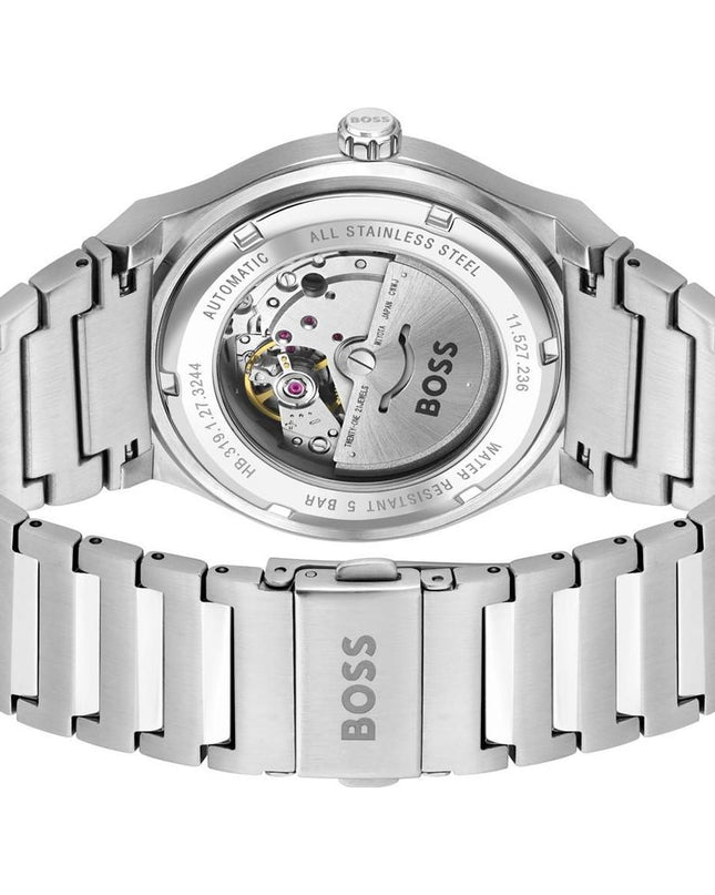 Gray Stainless Steel Dress Watch