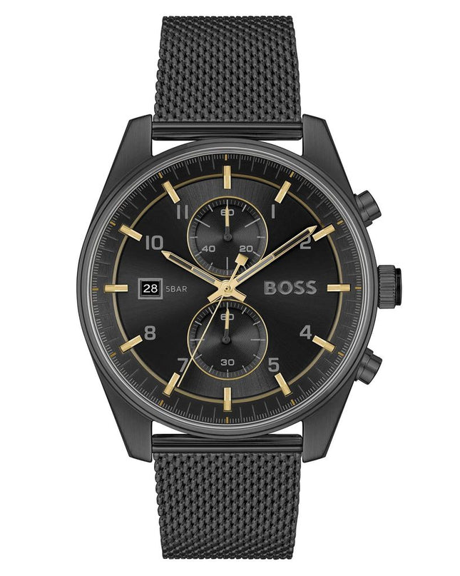 Black Stainless Steel Dress Watch