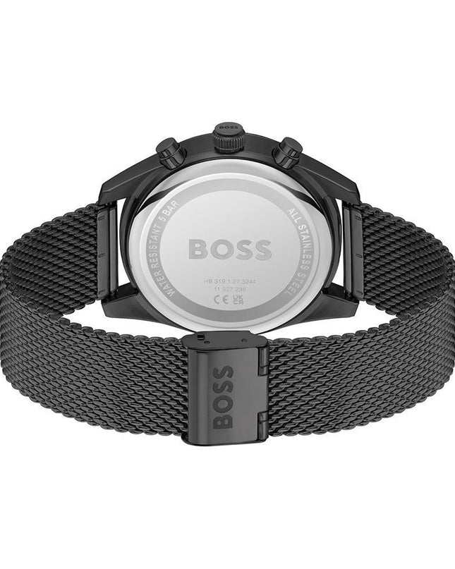 Black Stainless Steel Dress Watch