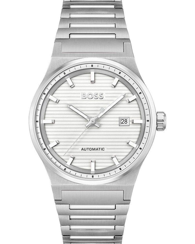 Gray Stainless Steel Dress Watch