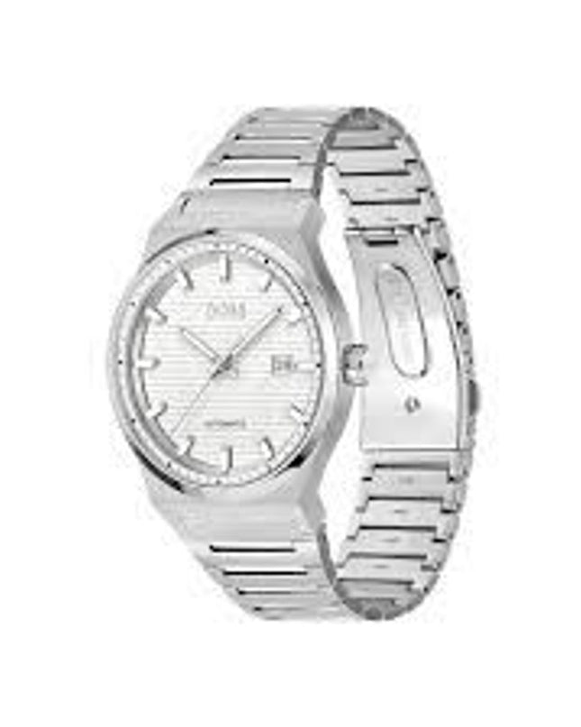 Gray Stainless Steel Dress Watch