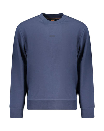 Blue Cotton Men's Sweatshirt