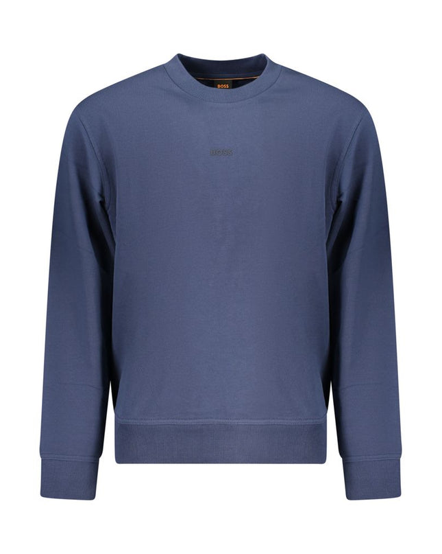 Blue Cotton Men's Sweatshirt