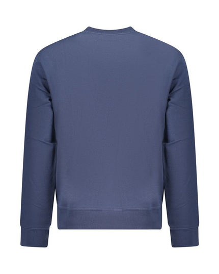 Blue Cotton Men's Sweatshirt