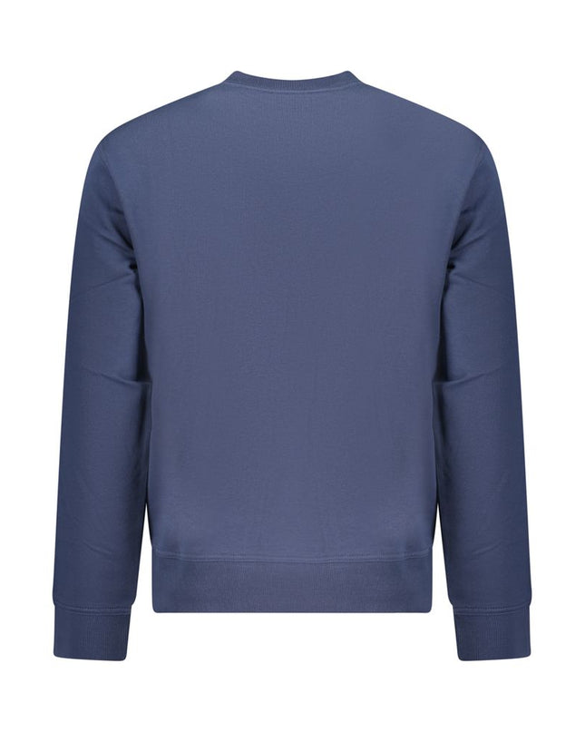 Blue Cotton Men's Sweatshirt