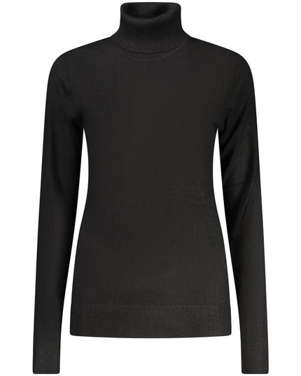 Black Viscose Women Sweater