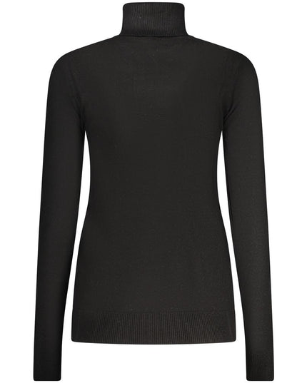 Black Viscose Women Sweater