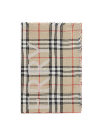 Beige Wool Scarf