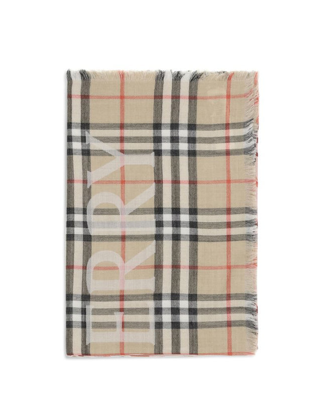 Beige Wool Scarf