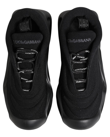 Black Slip On Low Top Wave Sneakers Shoes