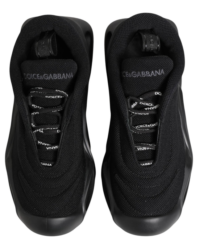 Black Slip On Low Top Wave Sneakers Shoes