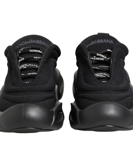 Black Slip On Low Top Wave Sneakers Shoes