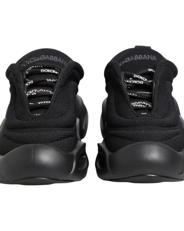 Black Slip On Low Top Wave Sneakers Shoes